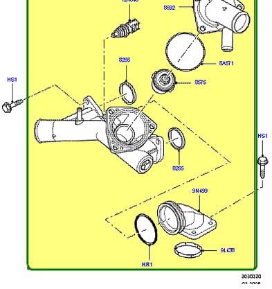 Miniatura 5 de LAND ROVER TERMOSTATO CON VIVIENDA RANGE ROVER SPORT 4.4 05-09 LR3 4.4 NUEVO LR005631 AFTERMARKET