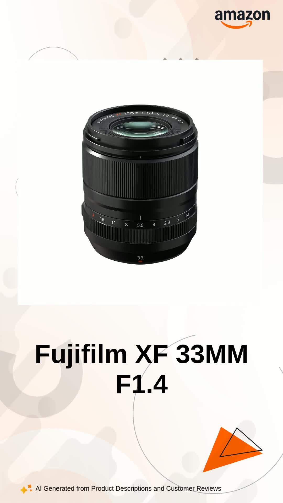 Fujifilm Fujinon XF 33MM F1.4 R Linear Motor, Weather Resistance