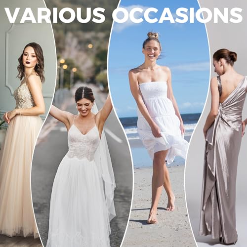 candyfouse Sticky Bra, Strapless Adhesive Invisible Viscous, Push Up Reusable Silicone Bra for Backless Dresses3