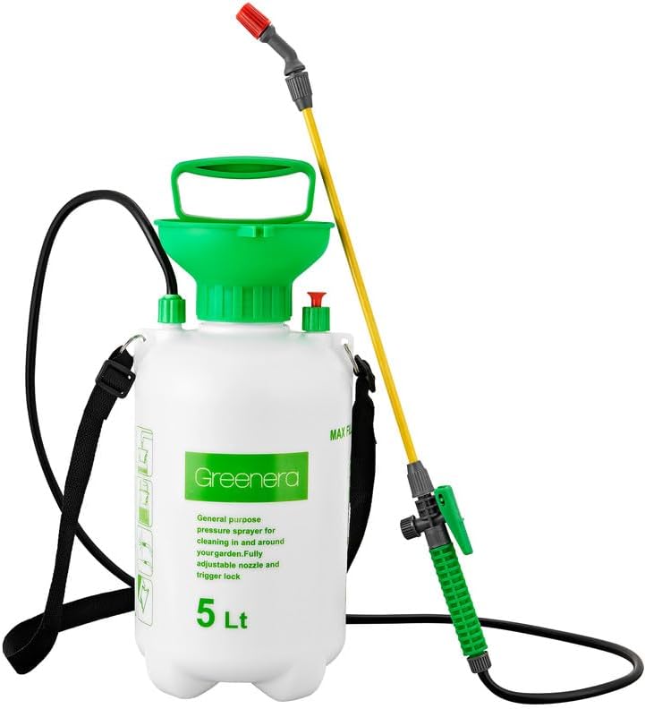 ANSIO® Garden Sprayer 8 litre Pressure Sprayer Pump Action, Weed Killer