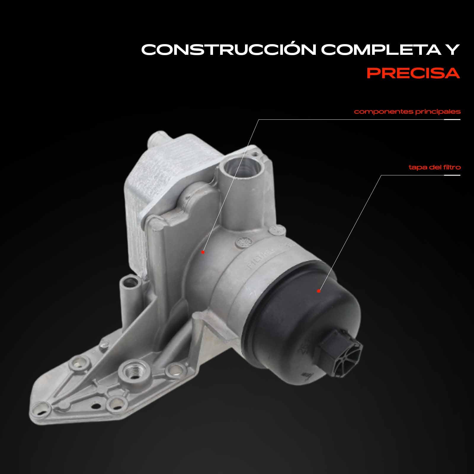 Frankberg Enfriador de aceite de motor con filtro 1704068 | Compatible con: Plataforma/chasis Transit FF FM FN, Autobús de tránsito V363 FAD FBD, Caja de tránsito FA
