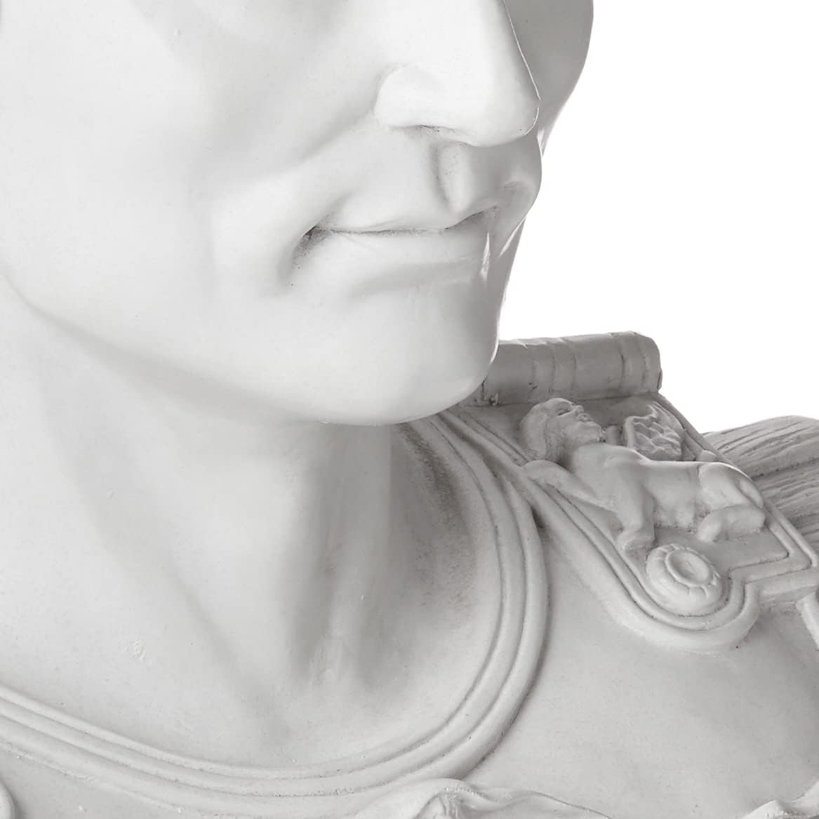 Design Toscano Augustus Caesar Primaporta Bust Statue, Classic Roman Library or Office Decor, 10 Inches Wide, 6 Inches Deep, 18 Inches High, Handcast Polyresin, Antique Stone Finish