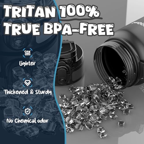 Botella de plástico Tritan duradero OLDLEY con cubierta protectora higiénica 3