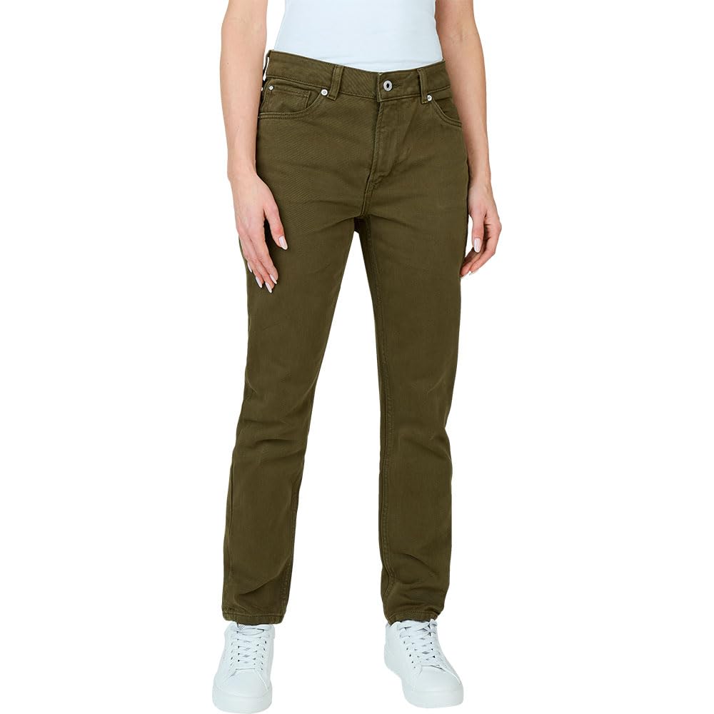 Pepe Jeans Women's Tapered Jeans Hw Pl204591, Jeans, Green, 32W/32L