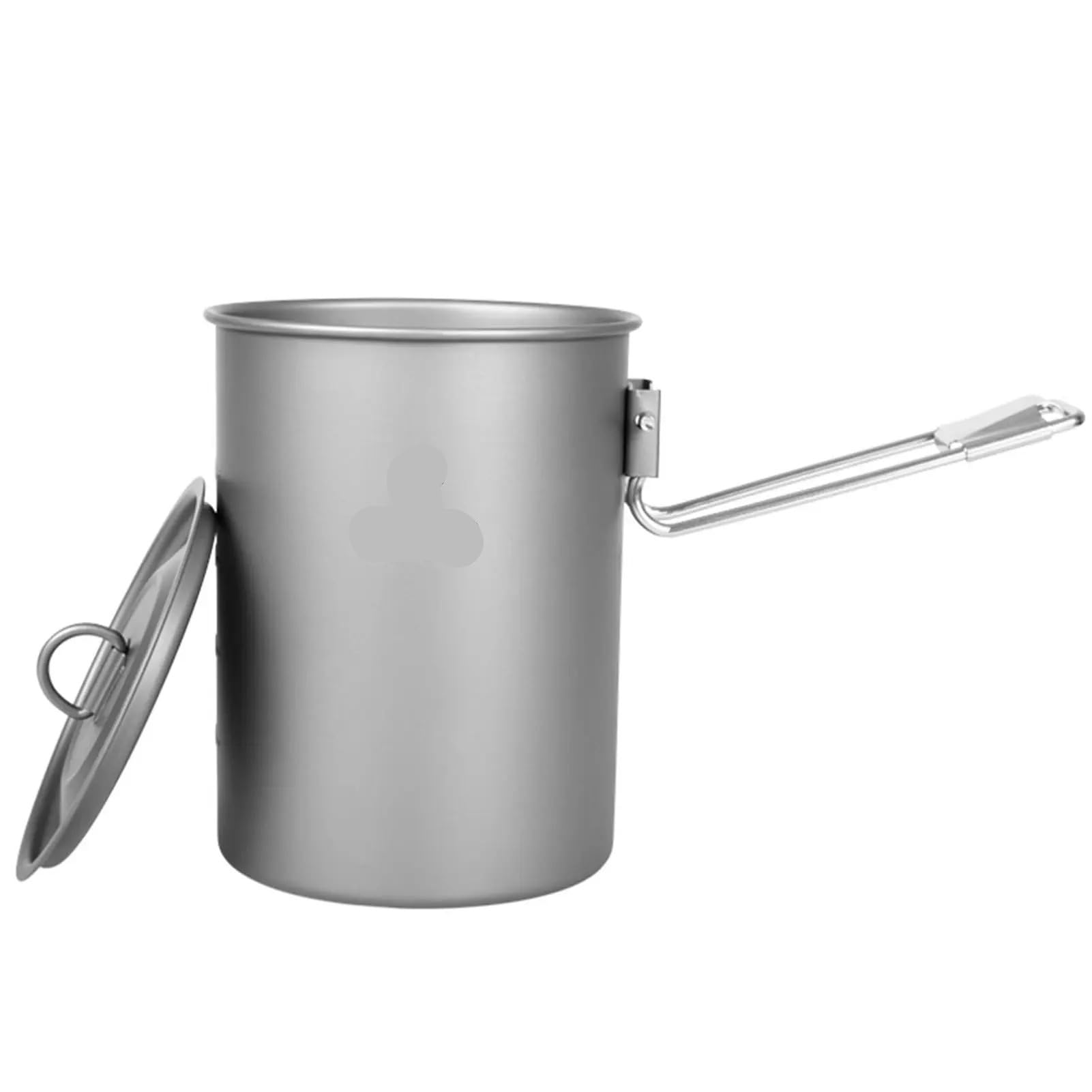 Olla portátil de 900 ml con Tapa y asa Plegable: Utensilios de Cocina for Exteriores, Camping y Picnic.