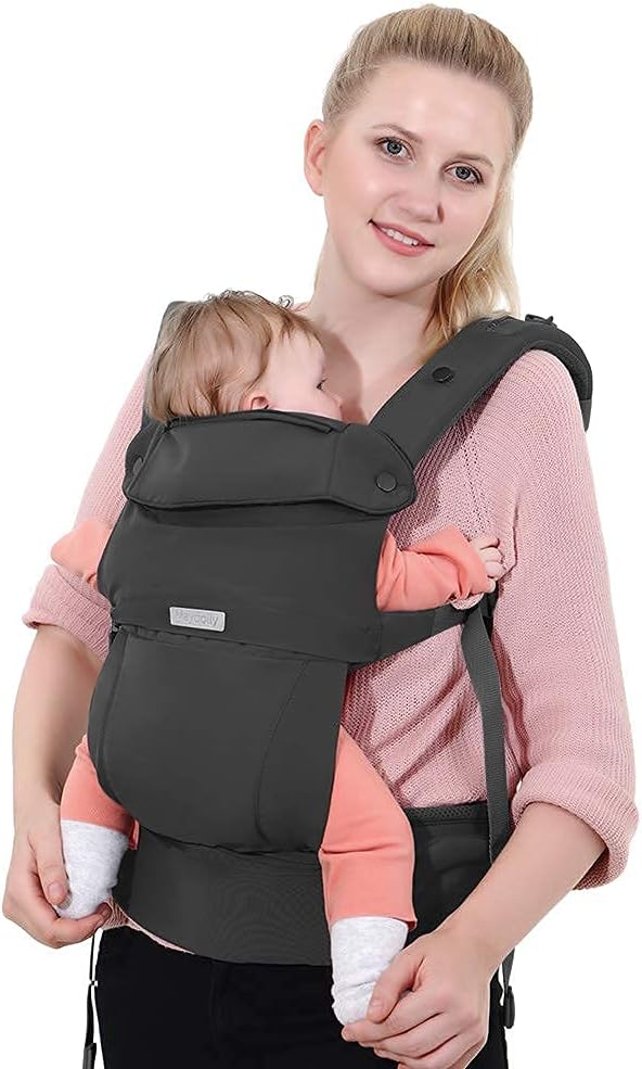 Maydolly Baby Carrier Newborn to Toddler Soft Mesh Baby Carrier Front
