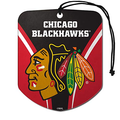 FANMATS NHL - Chicago Blackhawks Air Freshener 2-pk 2.75” x 3.5” - 