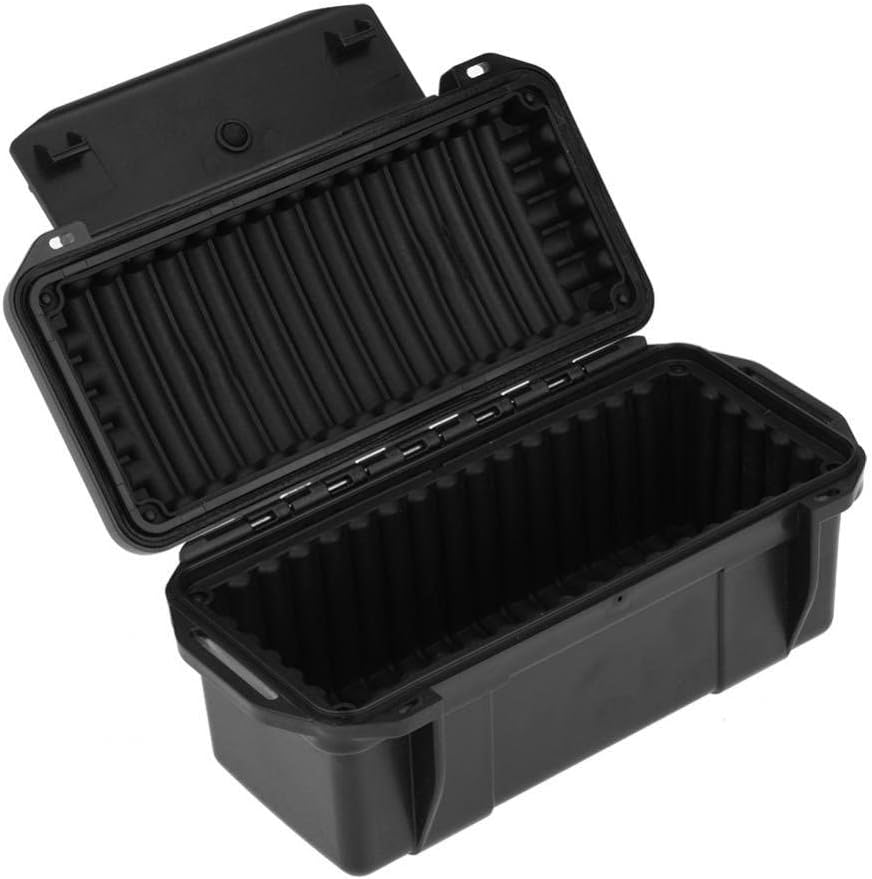 Survival Storage Box, 170mm Waterproof Shockproof Box, Waterproof Box Shockproof Dry Storage Box, Hard Plastic Protective Grip Carry Touch Phone Case