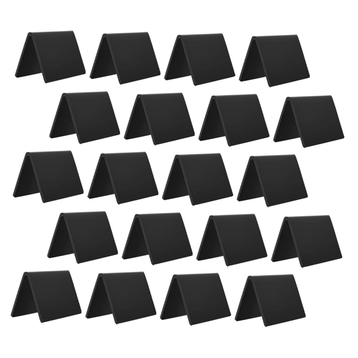 20 Stück Teiliges Acryl-notizboard Schwarz Kreative Kleine Schreibtafeln für Nachrichten als Tischdekoration und Mitteilungstafel bei Geburtstagen und Hochzeiten
