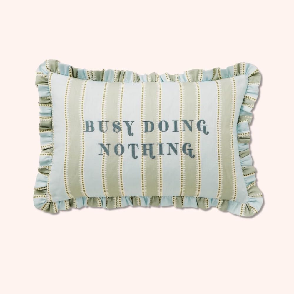 YVONNE ELLEN Busy Doing Nothing Cushion