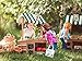 The Queen's Treasures Complete 18 inch Doll Farm Stand with Crates, Signs and Tote Bag, Interchangeable to Create Other Shoppe Themes. Compatible with American Girl