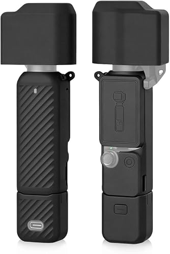 SAKINU Full Set Silicone Protective Case for DJI Osmo Pocket 4, Anti-Scratch Shockproof Lens Screen Body Cover Gimbal Camera Accessory