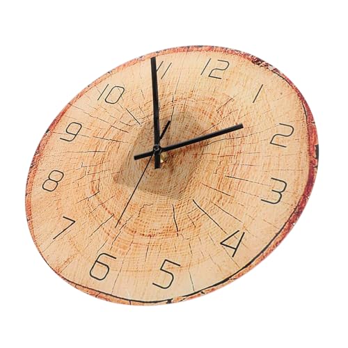 IMIKEYA Horloge Murale Anneau Annuel Pendule Horloges Murales Réveil du Lever du Soleil Bureau Rétro Horloge Murale Numérique Maison Briller Cool Dirigé Étrange Planche à Chevrons