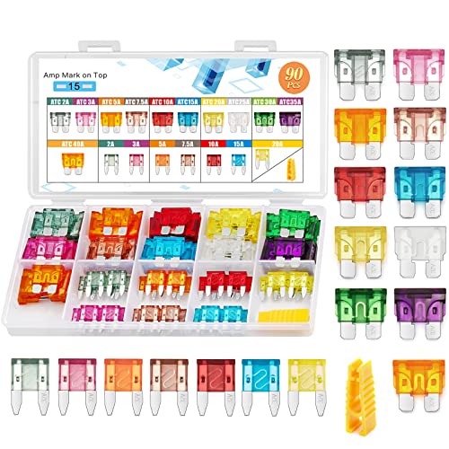 Chanzon 18 Values Standard & Mini Car Blade Fuse Assotrment Kit (Atc Ato Atm Apm) 2A 3A 5A 7.5A 10A 15A 20A 25A 30A 35A 40A For Car Truck Rv Automotive Motor Boat 32V 12V Fuse Assorted… #TOP3