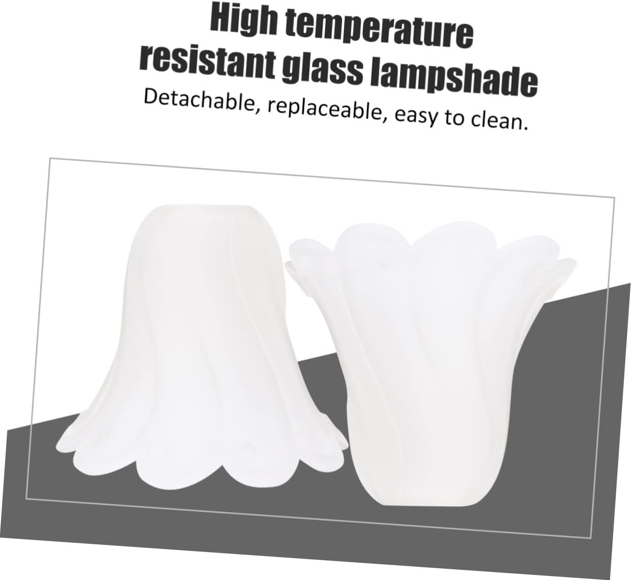 Replaceable Glass Ceiling Lamp Shade Floral Design Wall Light Cover Elegant Lighting for Living Room Bedroom Ambiance Protects Fixtures