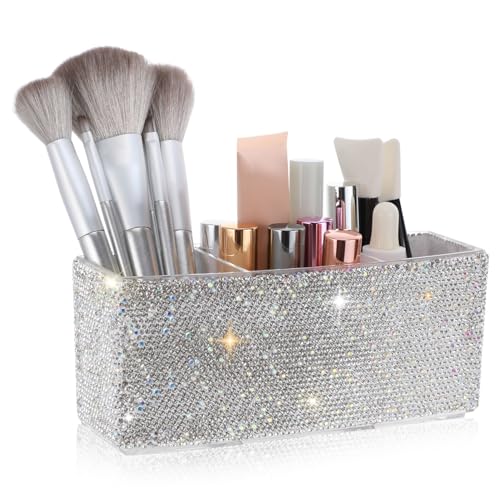 Organiseur de bureau pour femme TEHAUX, pot à crayons et pinceaux pour coiffeuse moderne - 2