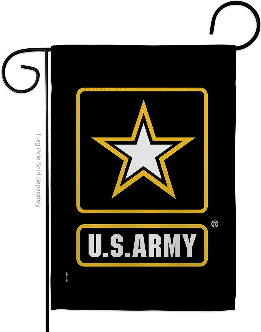 US MILITARY US Army Garden Flag Armed Forces Rangers United State American Military Veteran Retire Official House Decoration Banner Small Yard Gift Double-Sided, Made in USA