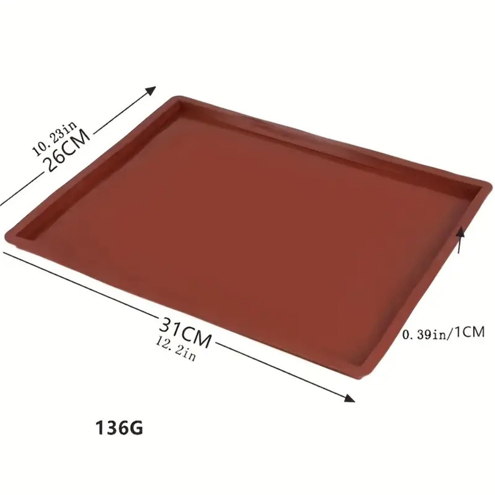 5 Stück Backen, Kuchenrollen, Gebäck, Antihaft-Formen, DIY-Backutensilien und -Werkzeuge, wiederverwendbare Backmatten, Heimküche Für Zuhause Und Bäckerei(Red)
