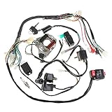 LAXEEM Full Wiring Harness Loom kit CDI Coil Magneto Kick Start Engine for 50cc 70cc 90cc 110cc 125cc ATV Quad Bike Buggy Go Kart Pit Dirt Bikes