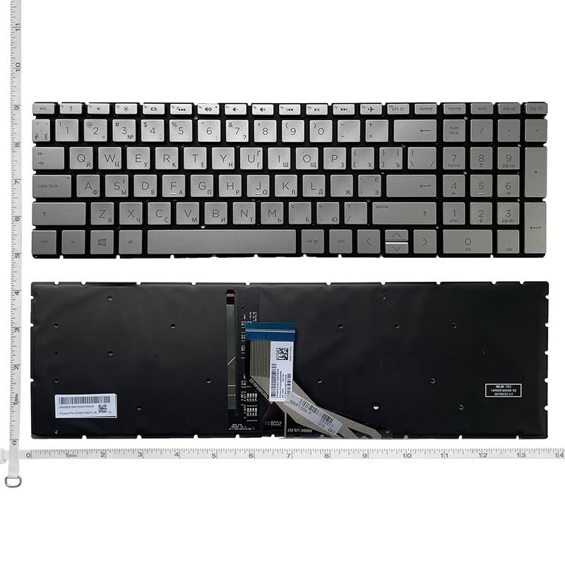 Réparer un clavier HP Pavilion 15-CS 15-CW avec ce modèle argent RU backlit
