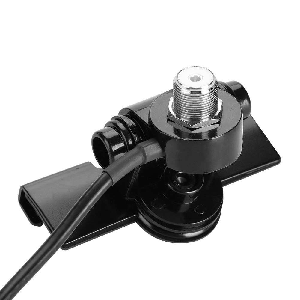 Goshyda Staffa di Montaggio per per Auto, Base di Montaggio per con Morsetto a Clip per per Auto Radio Mobile con Linea di Estensione di 5 Metri (Strumento di Rimozione Incluso)