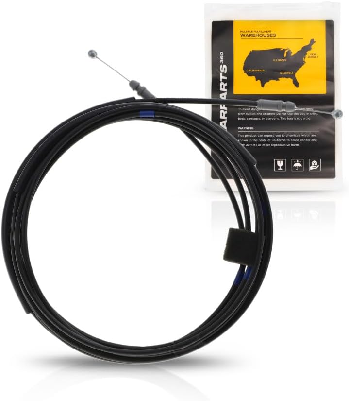 KarParts360 For Toyota Camry 2007 08 09 10 2011 Trunk Release Cable Assembly | Black | Plastic/Metal | Replacement For 6460706170