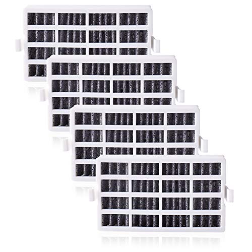 Lot de 4 Filtre Remplacement pour Whirlpool Refrigerateur Antibactérien