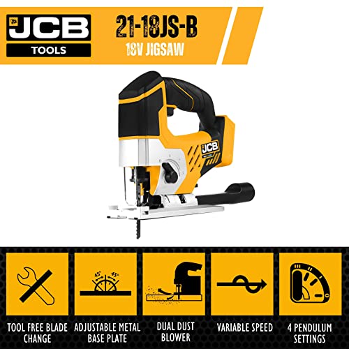 JCB 18V Jigsaw Bare Unit, Yellow - Image 2