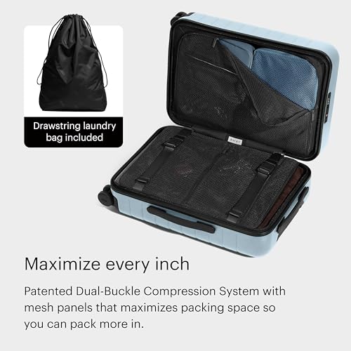 Image of Away Amazon Exclusive Carry-On Luggage - 22-Inch Lightweight Hardside Suitcase with 360 Spinner Wheels, Interior Compression System, TSA-Approved Lock - Sky Blue