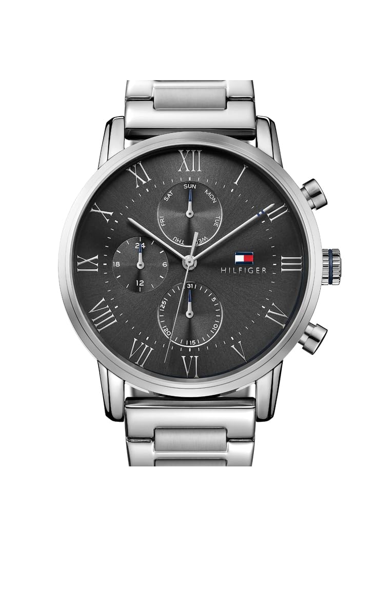 Tommy Hilfiger Multi Zifferblatt Quarz Uhr für Herren mit Edelstahlarmband oder Lederarmband