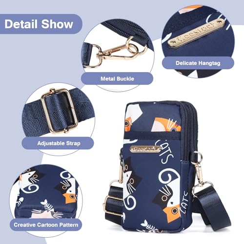 Cell Phone Purse for Women Small Crossbody Bag Phone Holder Arm Band Pouch,Nylon4