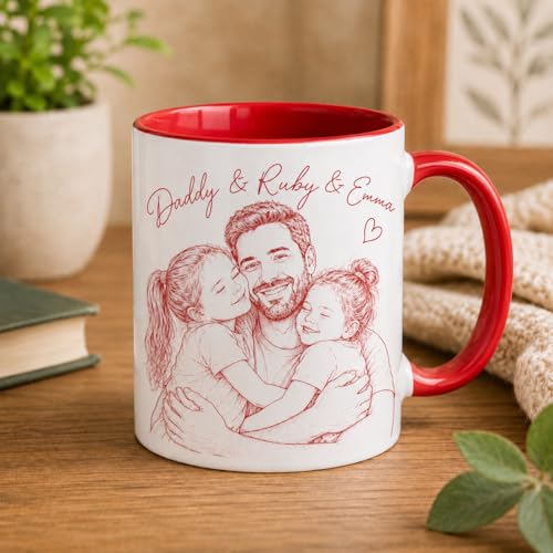 Taza personalizada para bebé con foto para papá miniatura 7