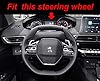Mayco Bell Microfiber Leather Car Steering Wheel Cover Fit for Peugeot 4008 5008 2016-2019 508 208 2019 e-208 (Black Red Line)