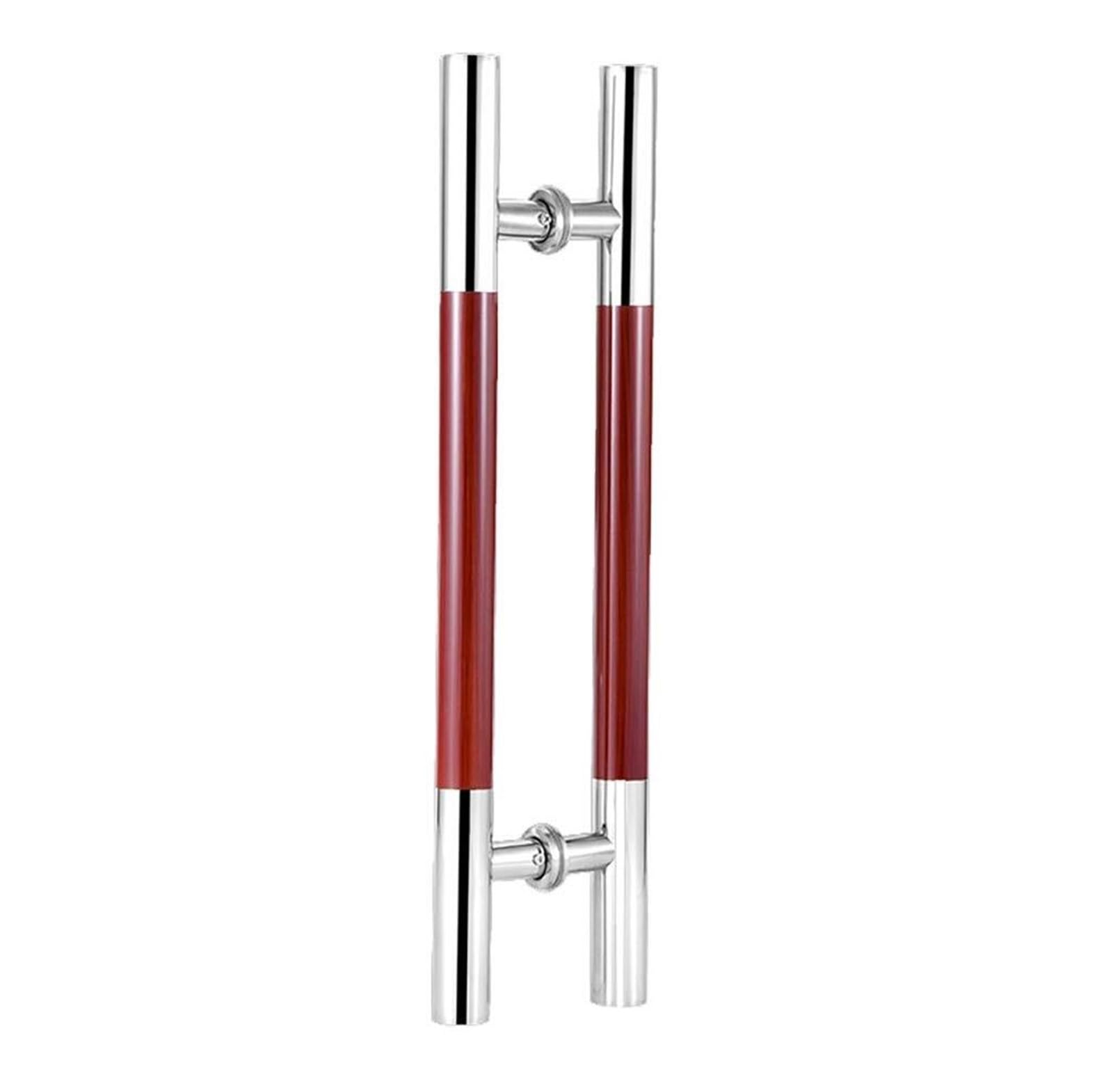 UGZPWQLNX Stainless Steel Round Tube Glass Door Handle, Stainless Steel Push-Pull Glass Door Handle, Multicolor, Multiple Sizes(OneColor,1200x900mm)