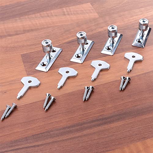 Window Locking Stay Fastener Metal Turn Latch Casement Lock with Screws ...
