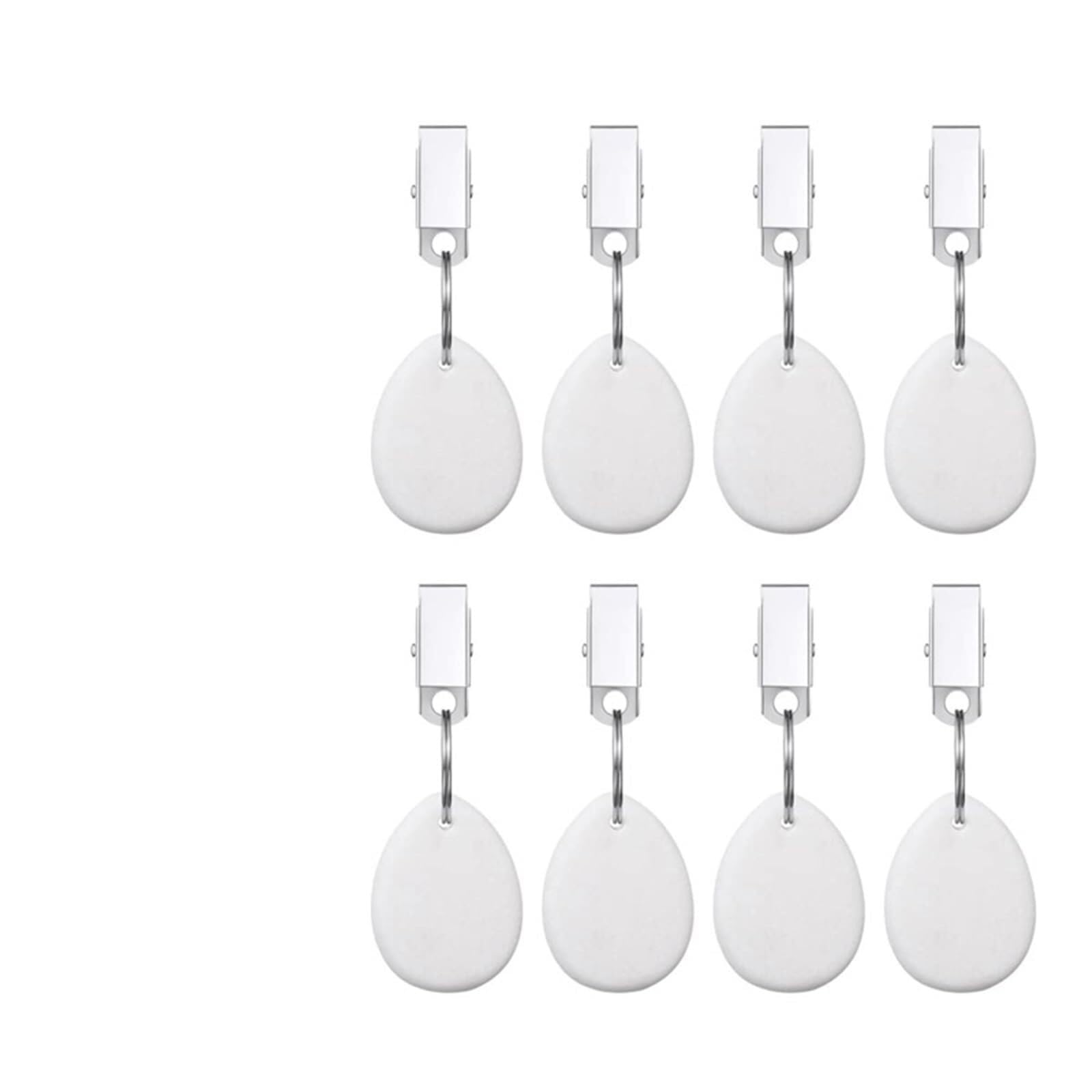 Fermatovaglia Pesi Ciondoli con Clip Tovaglie da Esterno Delicate Compatte Riutilizzabili Campeggio(White,16 PCS)