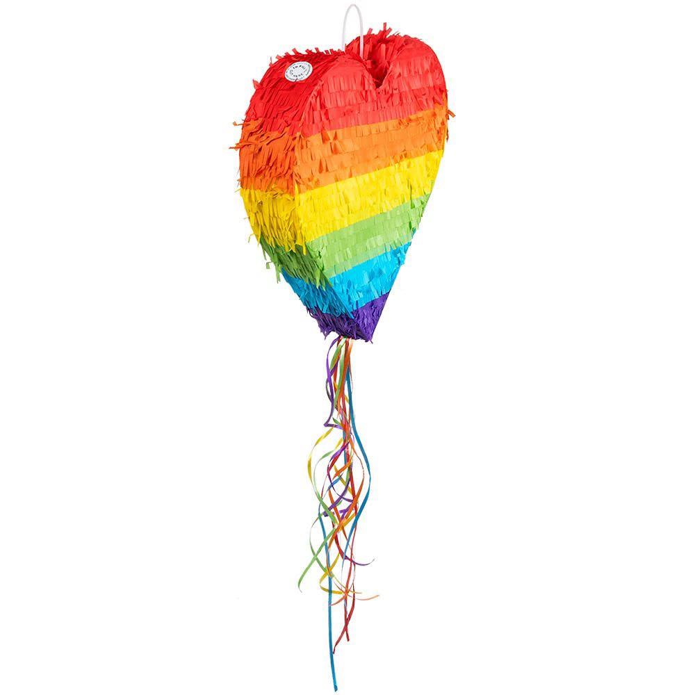 Boland - Pignatta Cuore Arcobaleno | Decorazione e gioco per compleanno, Pride, Carnevale e festa a tema