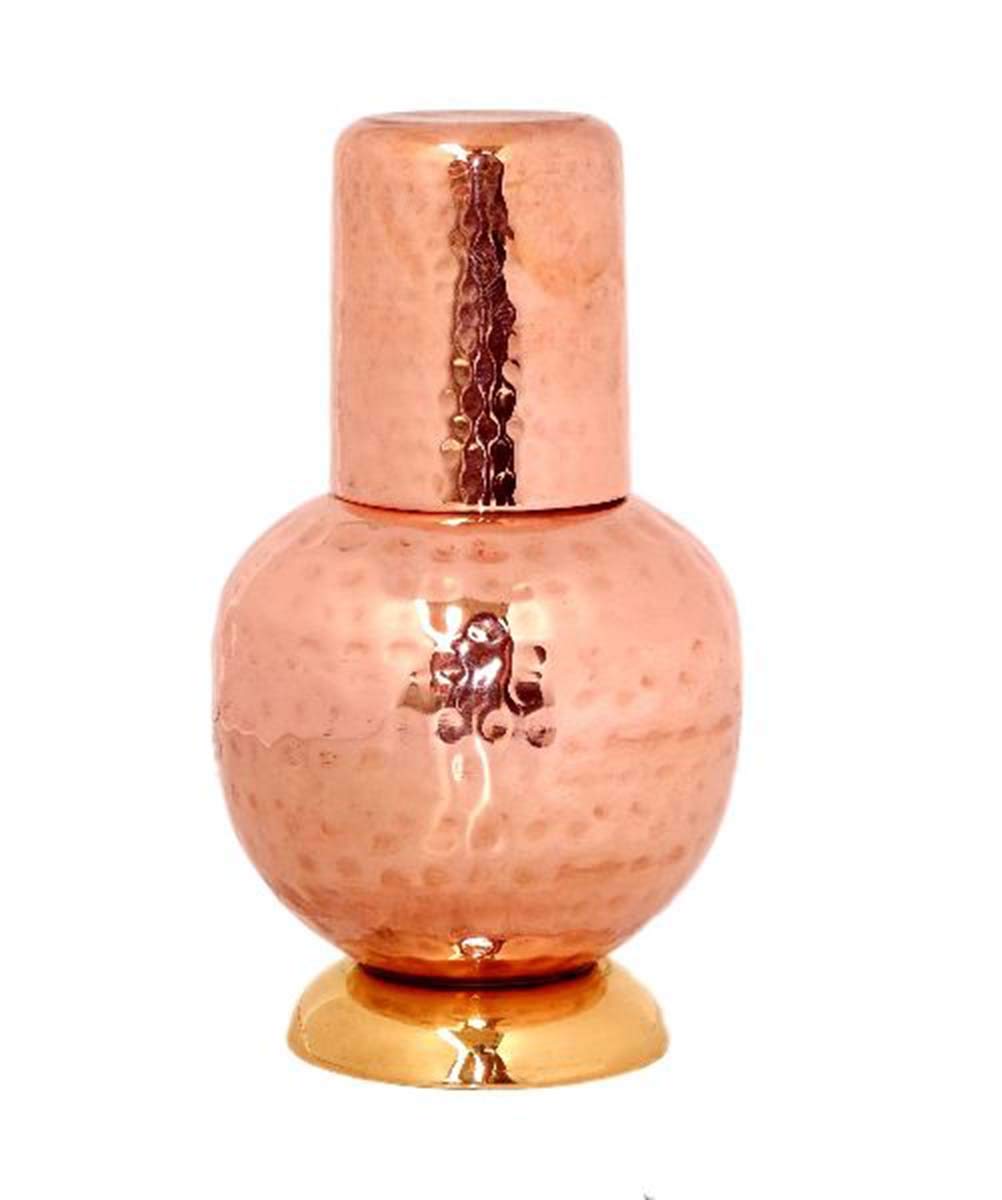 Eau potable en cuivre Ayurveda : verre hermétique pour le bureau