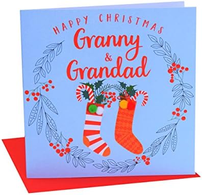 Boofle Happy Christmas Grandma & Grandad Christmas Greeting Card – Love Kate's