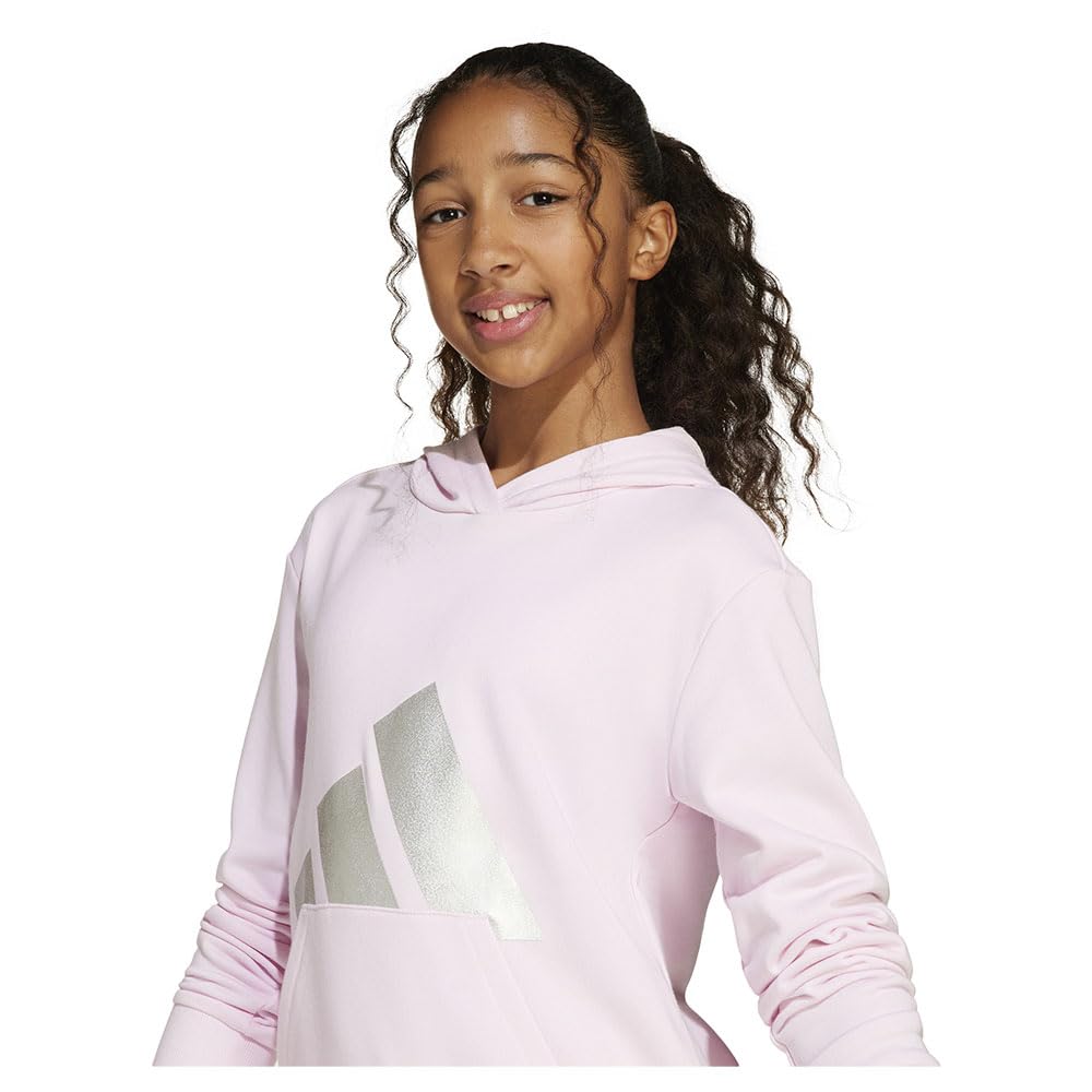 Adidas Seasonal Essentials Glam Cotton Hoodie Kids Sudaderas Niñas