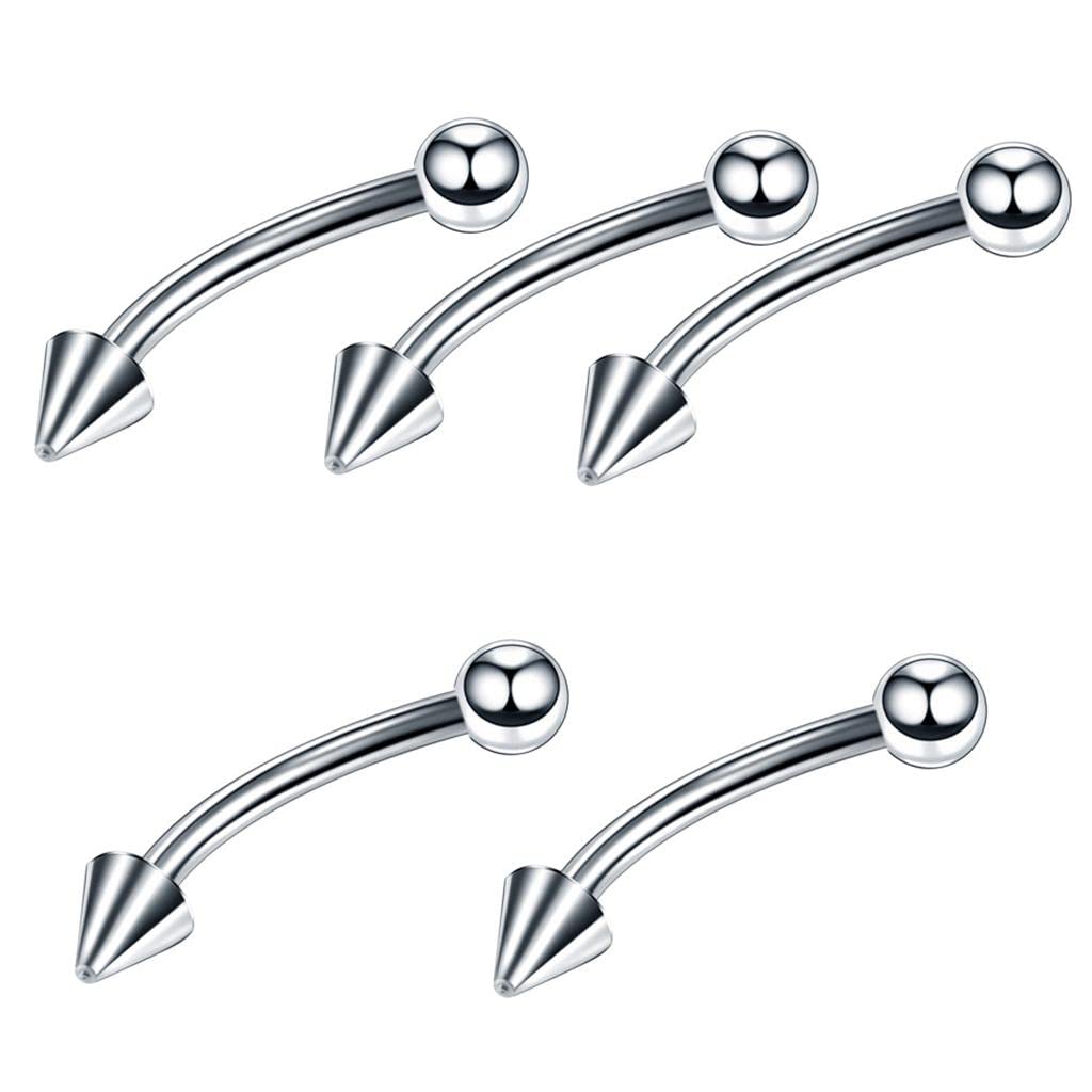 Amagogo Joyería Corporal Piercing Aro Ombligo Barra Lengua Eio Ceja Acero Inoxidable Adecuado para Regalo Uso Diario Mujeres y Hombres