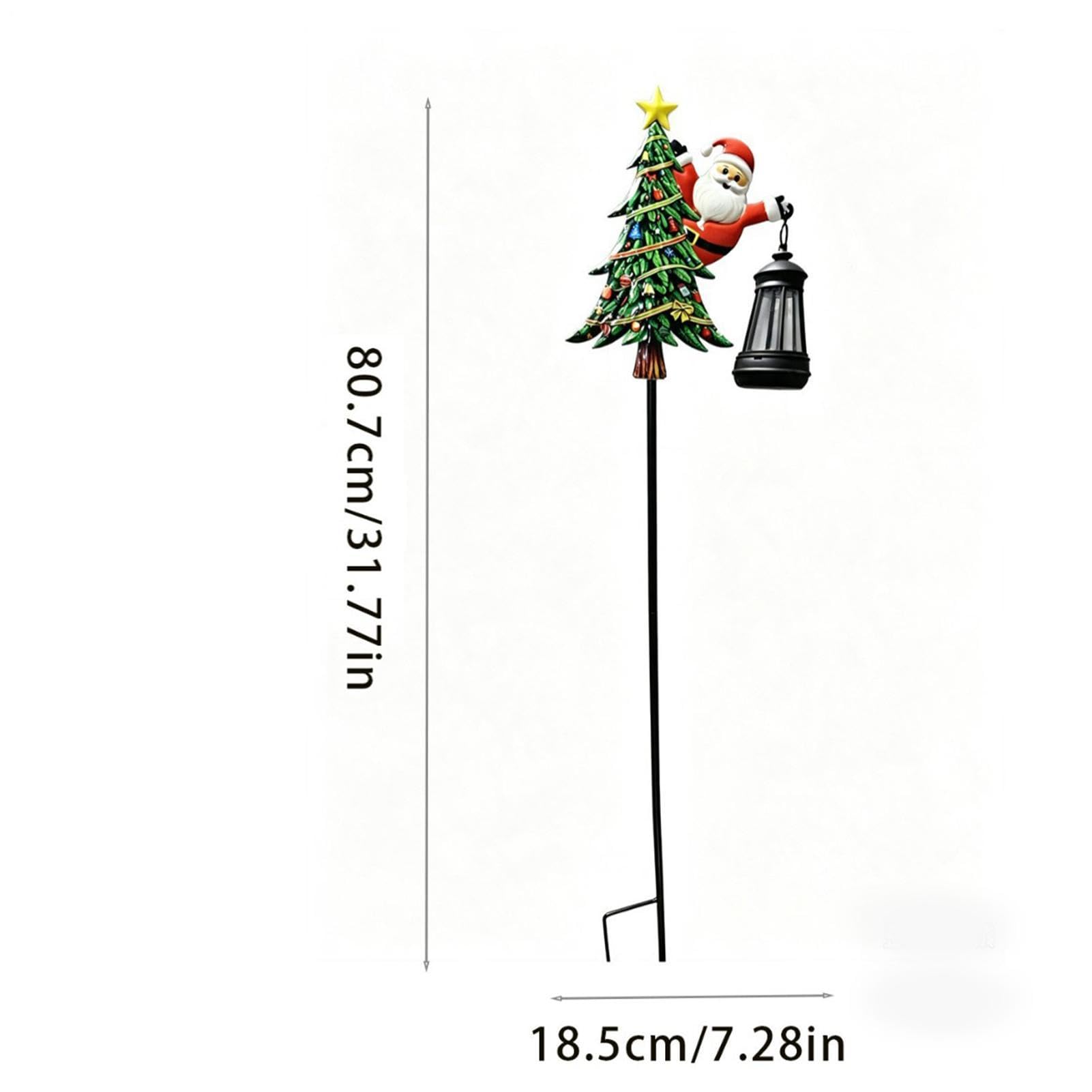 Luce solare sospesa di Babbo Natale – Decorazione esterna del giardino