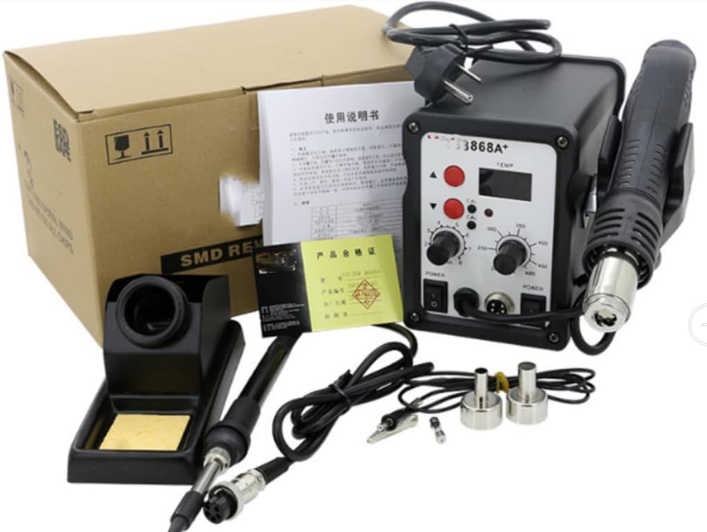 VC868A+ 700W/220v Hotairgun pullDesolderingstation+ thermostat Soldering electric iron