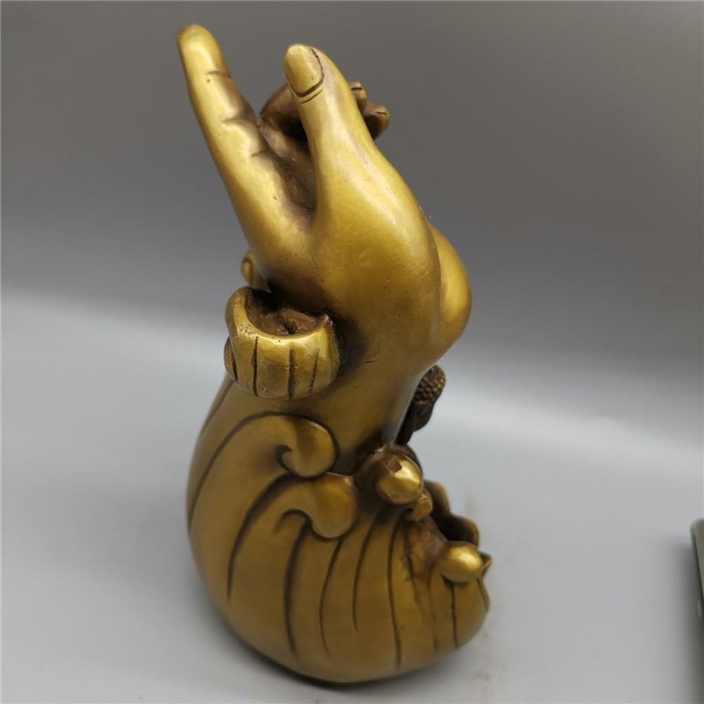 Incensiere a Cascata Oggetti d'antiquariato, artigianato Collezione di oggetti in rame invecchiato retrò Ottone Decorazioni for la casa con incenso riflusso a mano di Buddha Brucia Incenso In Ceramica