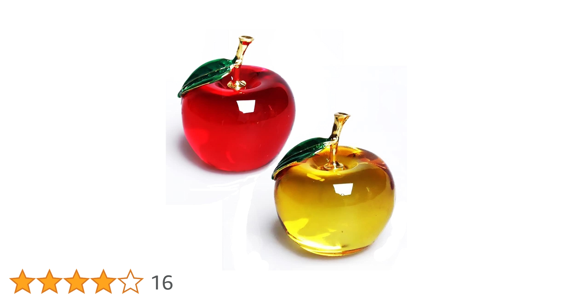 Amazon.co.jp: クリスタル ガラス 林檎 りんご 置物 風水 アイテム