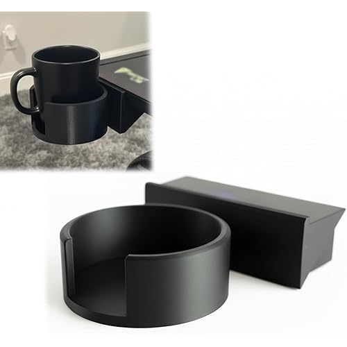 Coffee Holder for Secretlab Magnus Magnetic Mug Desk,Desk Cup Holder with Strong Magnetic Mount,Adjustable Placement,Fits Mugs and Bottles (Black)