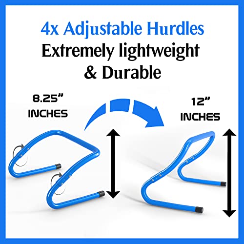 Stuhoo Agility Training Equipment Set | Soccer Training Equipment For Kids | Agility Ladder Speed Training Equipment With Bag | Football Training Equipment With Hurdles, Cones For Footwork, Parachute #TOP2