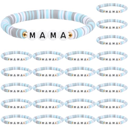 Huquary 24 Mom �u���X���b�g �|���}�[�N���C �r�[�Y �X�g���b�`�u���X���b�g�Z�b�g ��̓� �{�[�z�[�W���G���[ ���� ���� ��̓��M�t�g ���ꂳ��ւ̃M�t�g, measure approximately 7.5", �S�y�B, ��΂Ȃ�