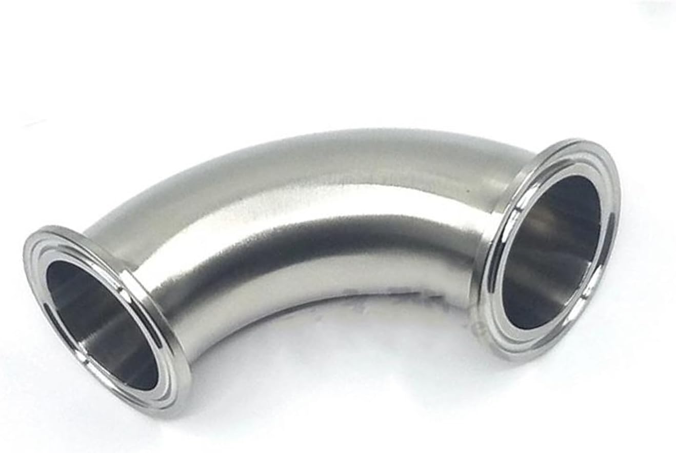 Stainless Steel Elbow 4" Tri Clamp x 102mm Pipe OD SUS 316L Stainless Steel 90 Degree Elbow Sanitary Fitting
