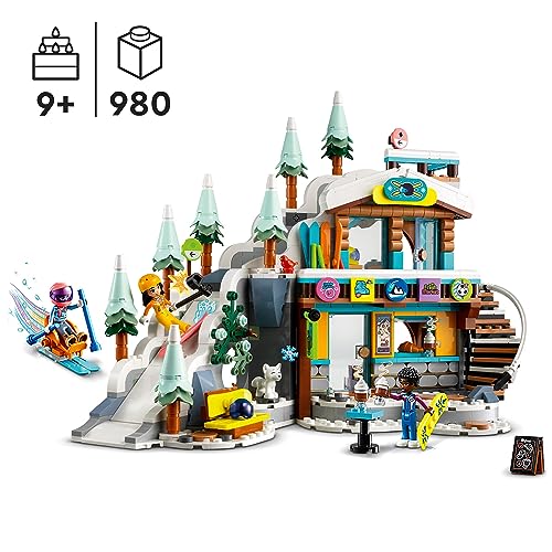 Image of LEGO Friends Holiday Ski Slope and Cafe 41756 Building Toy Set (980 Pieces)